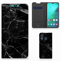 Samsung Galaxy A40 | Standcase | Marmer Zwart - Origineel Cadeau Vader - thumbnail