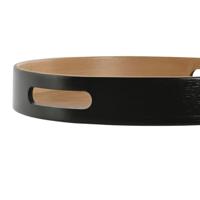 Snackdienblad Home ESPRIT Zwart Natuurlijk Modern 30 x 30 x 5 cm - thumbnail