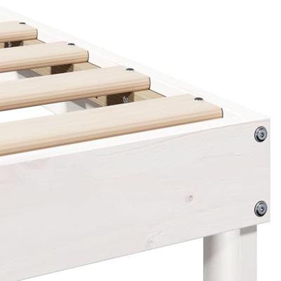 Bedframe met Draaghandvatten Wit 100 x 200 cm Bedframe met Draaghandvatten Wit 100 x 200 cm