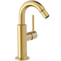Bidetmengkraan Tres Study Exclusive Hendel Uitloop Gebogen 16,5 cm Rond Mat Goud - thumbnail