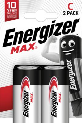 Energizer Max 426803 Batterij C LR14, 2 stuks, Eco pack