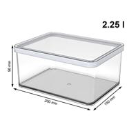 Rotho Loft Bewaardoos 2.25 liter wit - thumbnail