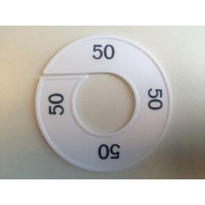 Maatring wit/zwart 50