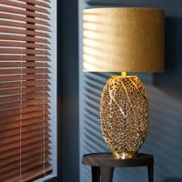 Light & Living Tafellamp 'Sinula' 44cm, kleur Goud (excl. kap) - thumbnail