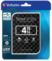 Verbatim Store n Go 4 TB Externe harde schijf (2,5 inch) USB-A 3.2 Gen 1 Zwart 53223 - thumbnail
