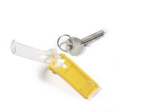 Durable sleutelhanger Key Clip, geel, pak van 6 stuks - thumbnail