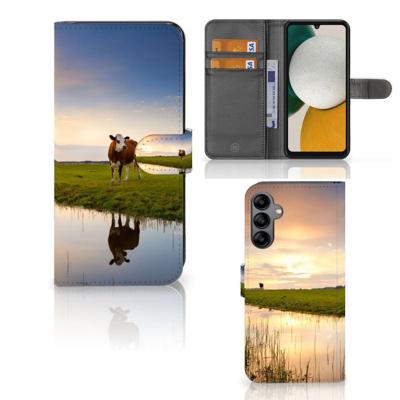 Samsung Galaxy A34 | Telefoonhoesje | Met pasjeshouder | Koe