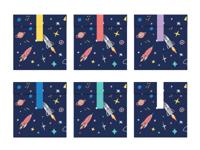 Traktatiezakjes Space 13x14cm (6st) - thumbnail