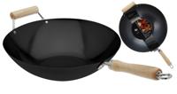 Wok 35 cm nonstick met extra handvat - thumbnail