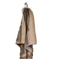 Handdoek katoen - handdoek Santorini - handdoek antraciet 50×70 - thumbnail