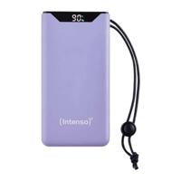 Intenso F10000 Powerbank 10000 mAh Quick Charge, USB PD LiPo USB-A, USB-C Paars Statusweergave - thumbnail