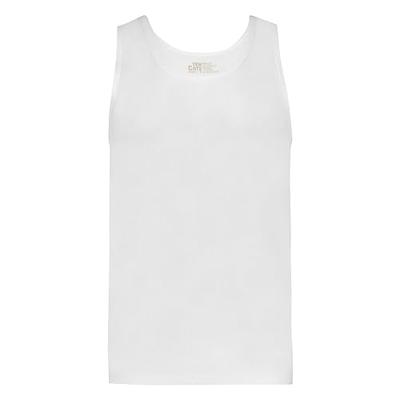 2-Pack Basics Heren singlet - 32298 - 100% Biologisch katoenen heren onderhemd - heren hemden wit