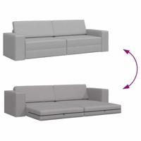 Vloersofa Bed Wolken grijs 245 x 78 x 77 cm Stof - thumbnail
