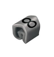 Weidmüller CLI C 02-3 GR/SW 8 MP Markeerring Opdruk 8 Buitendiameter 1.3 tot 3 mm 0252111527 - thumbnail