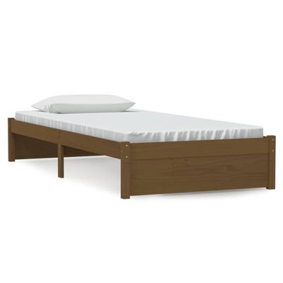 Bedframe massief hout honingbruin 90x200 cm Bedframe massief hout honingbruin 90x200 cm