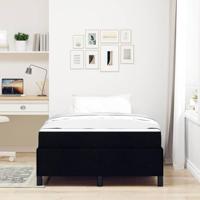 Boxspring bed Zwart, Zwart 120 x 200 cm Stof, Engineered Hout - thumbnail