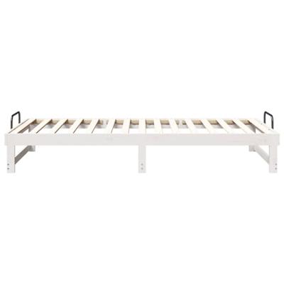 Bedframe Wit 100 x 200 cm Massief grenenhout