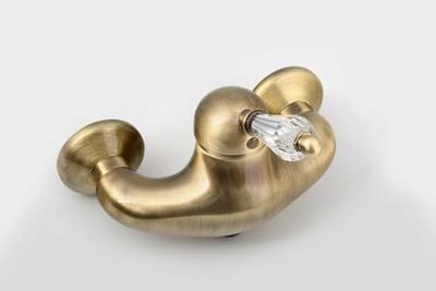 Opbouw Douchekraan Sapho Kirké Mengkraan Retro Kristal 1-hendel Brons Sapho