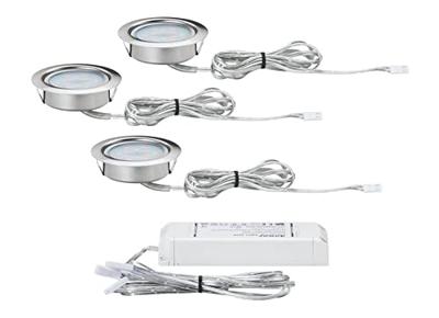 Paulmann 93553 Micro Line LED-inbouwlamp Set van 3 stuks LED LED vast ingebouwd 4.5 W IJzer (geborsteld)
