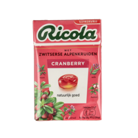 Ricola Cranberry suikervrij doosje 50 Gram - thumbnail