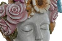 Grondlegger Home ESPRIT Grijs Multicolour Vezel Magnesium chica 32 x 28 x 53 cm - thumbnail