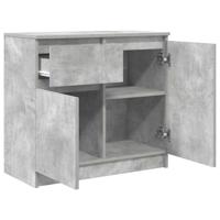 Dressoir met lade 71x35x65 cm spaanplaat betongrijs - thumbnail