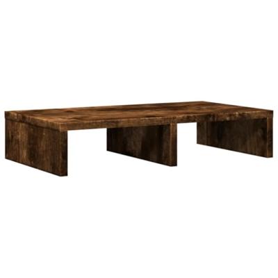 VidaXL Monitorstandaard 50x27x10 cm bewerkt hout gerookt eikenkleurig