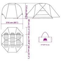 Vistent 3-persoons waterdicht bruin - thumbnail