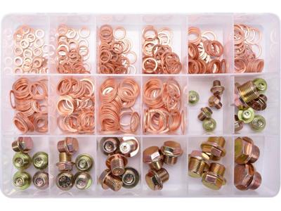 YATO 534-delige Sluitringen- en aftappluggenset YT-06864 YATO 534-delige Sluitringen- en aftappluggenset YT-06864