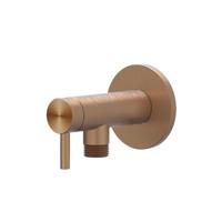 Hoekstopkraan IVY 1/2 3/8 RVS316 Geborsteld Mat Koper PVD - thumbnail