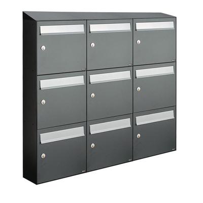 Allux Flow Set 3-Breed, 3-Hoog Met Dak Antraciet - 40040065_3x3d