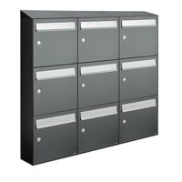 Allux Flow Set 3-Breed, 3-Hoog Met Dak Antraciet - 40040065_3x3d - thumbnail