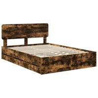Bedframe met lade Gerookte Eik 160 x 200 cm Geconstrueerd hout - thumbnail