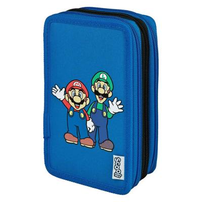 Undercover Gevulde etui super mario 3-vaks