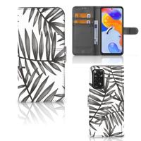 Xiaomi Redmi Note 11 Pro 5G/4G Hoesje Leaves Grey - thumbnail