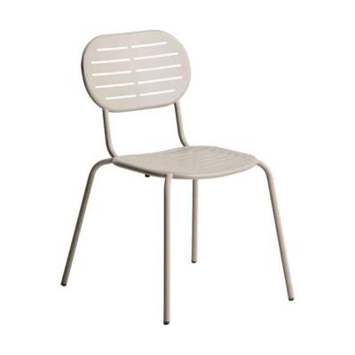 Kave Home Brai tuinstoel gegalvaniseerd Taupe