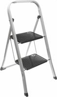 Excellent Houseware inklapbare keukentrap 2 treden zwart/metaal - thumbnail