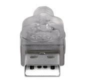 Manhattan USB-kabel USB 2.0 USB-A stekker, USB-B stekker 1.80 m Zilver 333405 - thumbnail