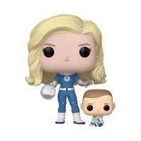 Funko Pop! figuur Marvel Studios The Fantastic 4 First Steps Invisible Woman & Franklin - thumbnail