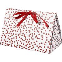 Vivi Gade Cadeaudoos, stippen, afm 15x7x8 cm, 250 gr, rood, 3 stuk/ 1 doos - thumbnail