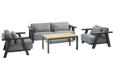 Iconic loungeset met Forza koffietafel 120x70x55cm