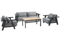 Iconic loungeset met Forza koffietafel 120x70x55cm - thumbnail