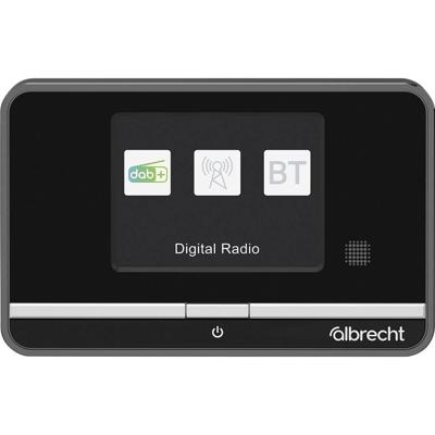 Albrecht DR 521 Radio DAB+, VHF (FM) AUX, Bluetooth, DAB+, FM Incl. afstandsbediening, Wekfunctie Zwart
