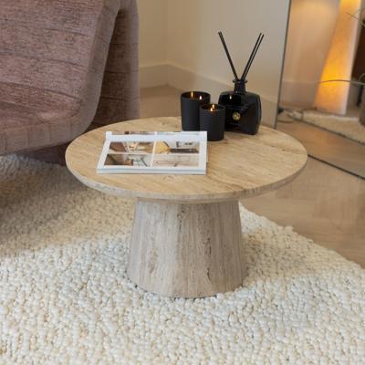 Sohome Ronde Salontafel 'Rachelle' Travertin, 70cm Sohome Ronde Salontafel 'Rachelle' Travertin, 70cm