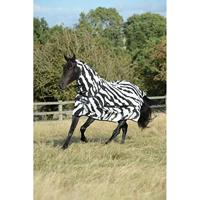 Bucas Buzz-Off Zebra vliegendeken zwart/wit maat:195 - thumbnail