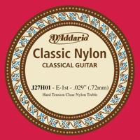 D&apos;Addario J27H01 Student Nylon Classical Guitar Single String enkele snaar voor klassieke gitaar, Hard Tension, 1st String - thumbnail
