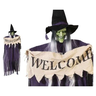 Halloween Decoraties Welcome Heks 175 cm