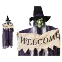 Halloween Decoraties Welcome Heks 175 cm - thumbnail