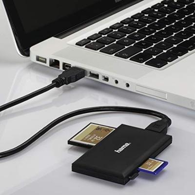 Hama Multi Cardreader Slim - USB3.0 - Zwart