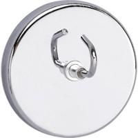 Maul Magneet (Ø x h) 52 mm x 31 mm Rond, Met haak Zilver 1 stuk(s) 6155596 - thumbnail